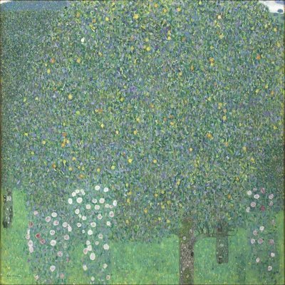 Rose Bushes Under the Trees by Gustav Klimt